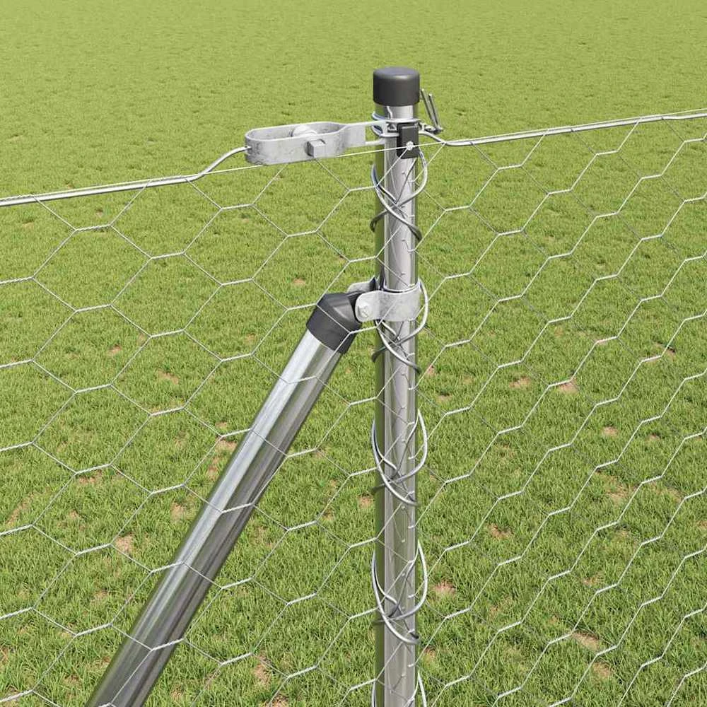 Hexagonal Fence with Post 10 x 1,6 m Galvanizuotas plienas