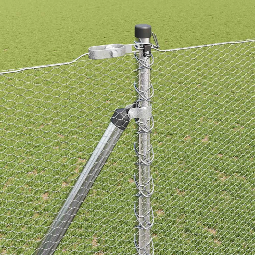 Hexagonal Fence with Post 10 x 1,6 m Galvanizuotas plienas