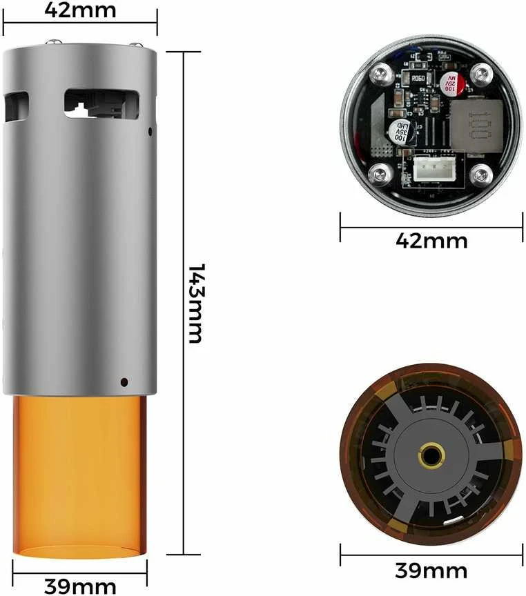 Grąžtas TwoTrees 5.5W apvalus lazerinis modulis skirtas TTC3018