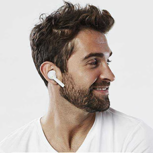 AWEI T12TWS Bluetooth sports ausinės baltos spalvos