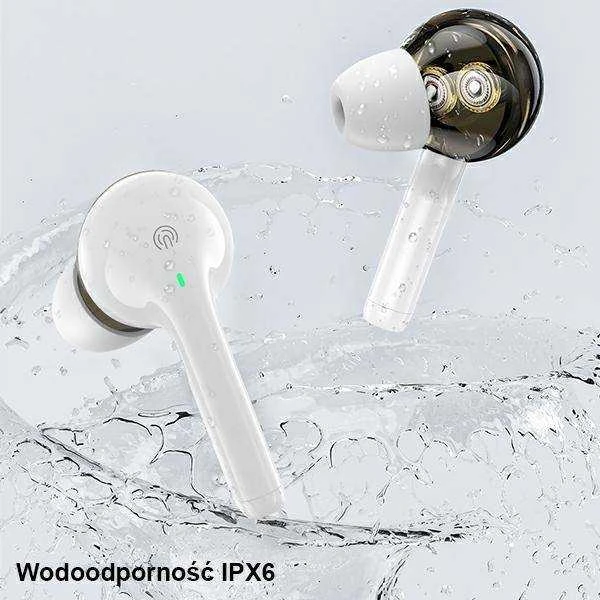 AWEI T12TWS Bluetooth sports ausinės baltos spalvos