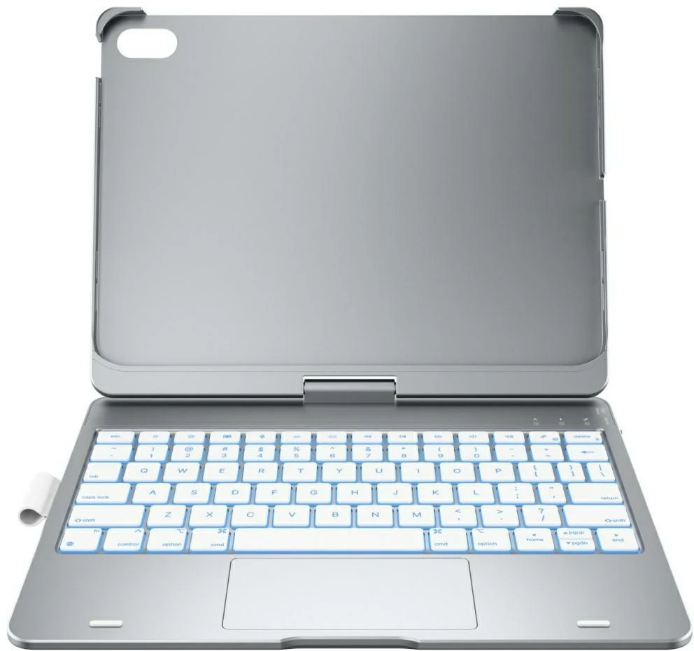 Typecase Flexbook Touch do iPad 11" (A16) 2025 / iPad 10.9" 2022 sidabrinė