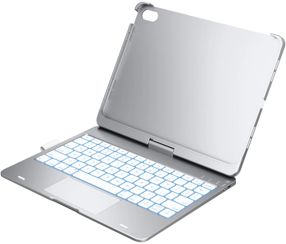 Typecase Flexbook Touch do iPad 11" (A16) 2025 / iPad 10.9" 2022 sidabrinė