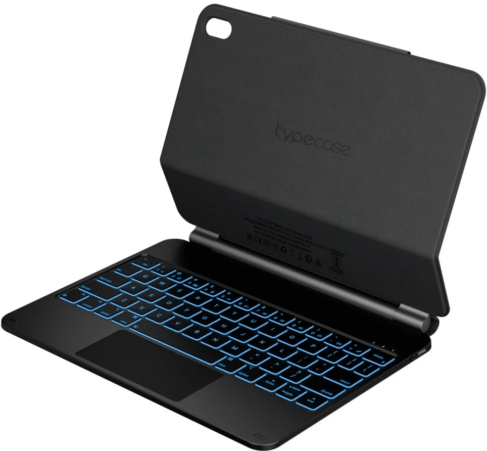 Typecase Edge do iPad 11" (A16) 2025 / iPad 10.9" 2022 juoda