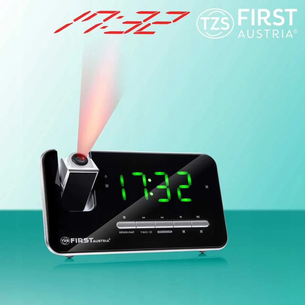Tzs First Austria First Austria Radijo žadintuvas su projek. FIRST 2421-7
