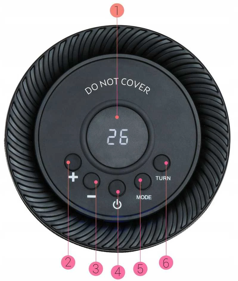 TZS First Austria FAN HEATER, CERAMIC, STAND, 1200W, DISPLAY, 2 POWER LEVELS FA-5565-2