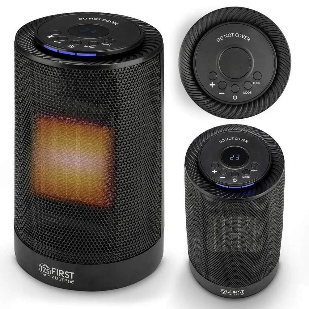 TZS First Austria FAN HEATER, CERAMIC, STAND, 1200W, DISPLAY, 2 POWER LEVELS FA-5565-2