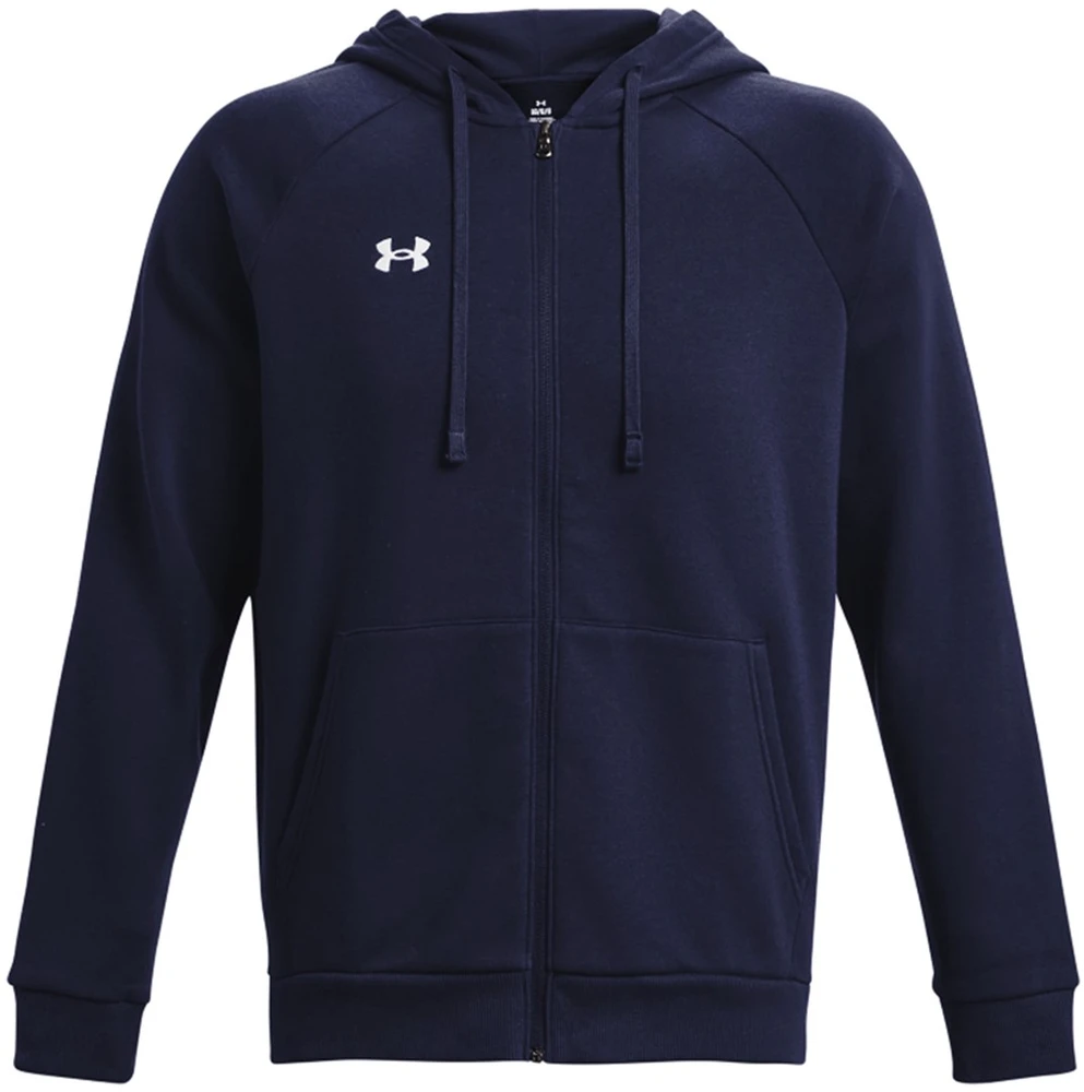 UAR Under Armour vyriški „Rival Fleece“ džemperiai su gobtuvu, mėlyni, Mėlyna 1379767 410
