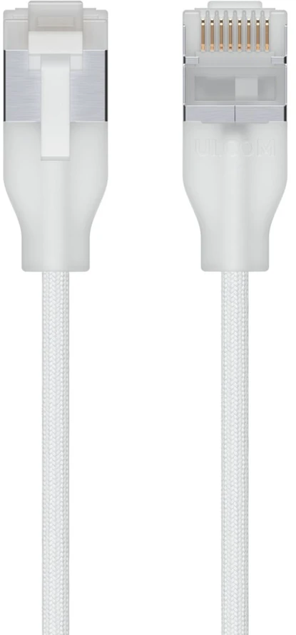 Ubiquiti UACC-Cable-Patch-EL-C6A-12M-W tinklo kabelis Permatomas, Balta Cat6a Turas