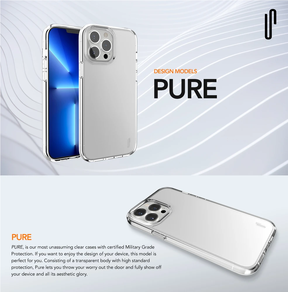 Ugly Rubber Pure Apple iPhone 15 Plus 6,7" dėklas telefonui skaidrus