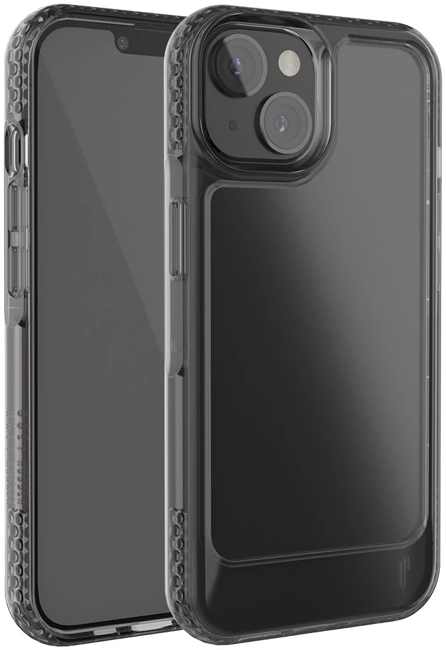 Ugly Rubber UMODEL dėklas iPhone 15 Plus 6,7" skaidrus juodas