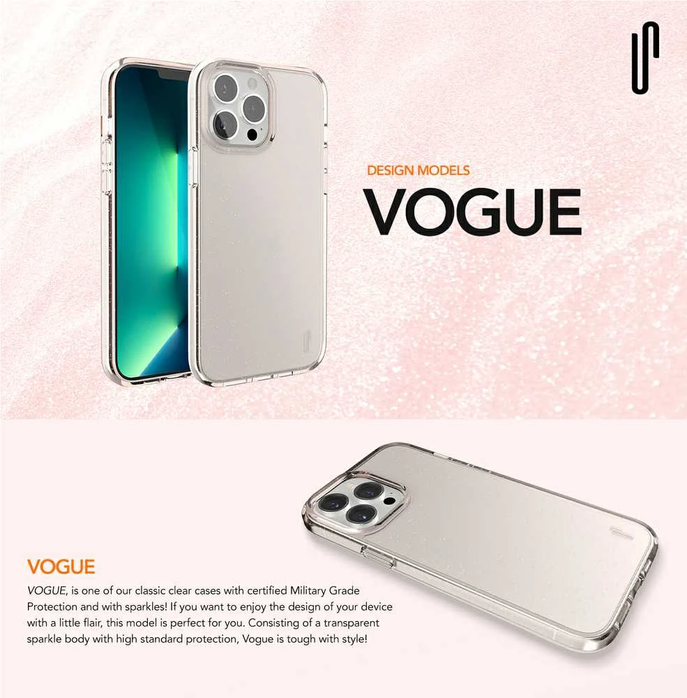 Ugly Rubber Vogue Apple iPhone 15 Pro Max 6,7" dėklas telefonui skaidrus