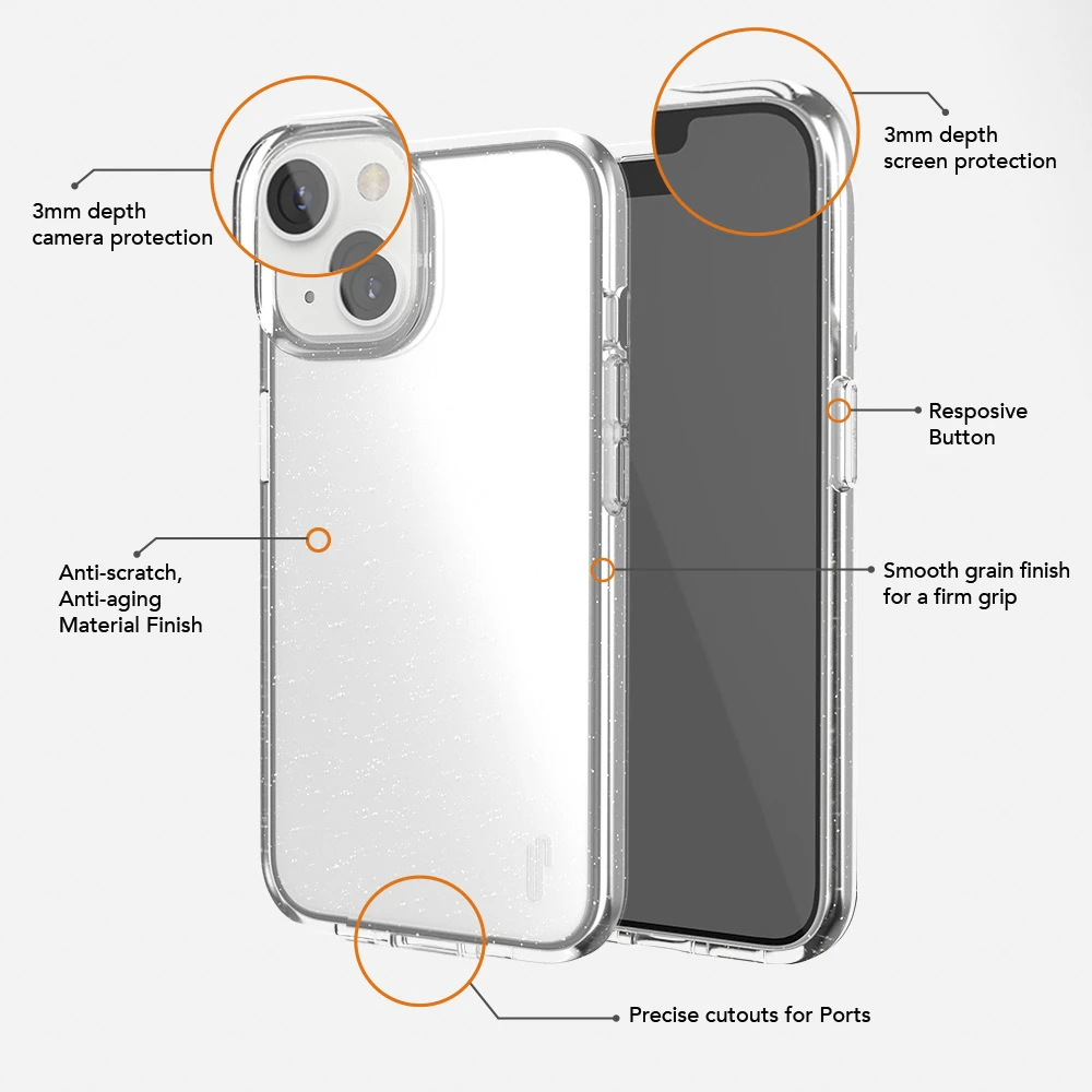 „Ugly Rubber Vogue“ dėklas, skirtas „iPhone Xr“ 6,1" skaidrus