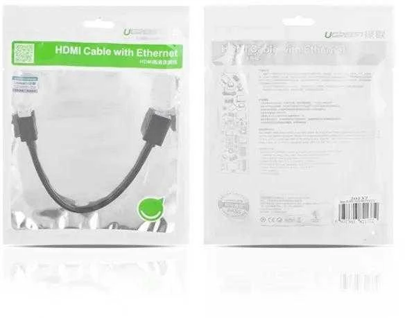 iLike UGREEN 20137 Mini HDMI adapteris į HDMI, 22cm - Juodas