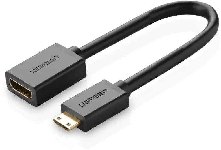 iLike UGREEN 20137 Mini HDMI adapteris į HDMI, 22cm - Juodas