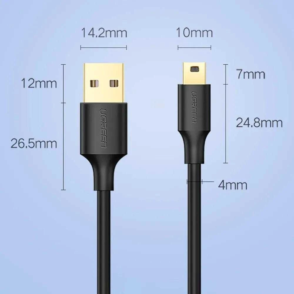UGREEN US132 USB - Mini USB laidas 0.5m