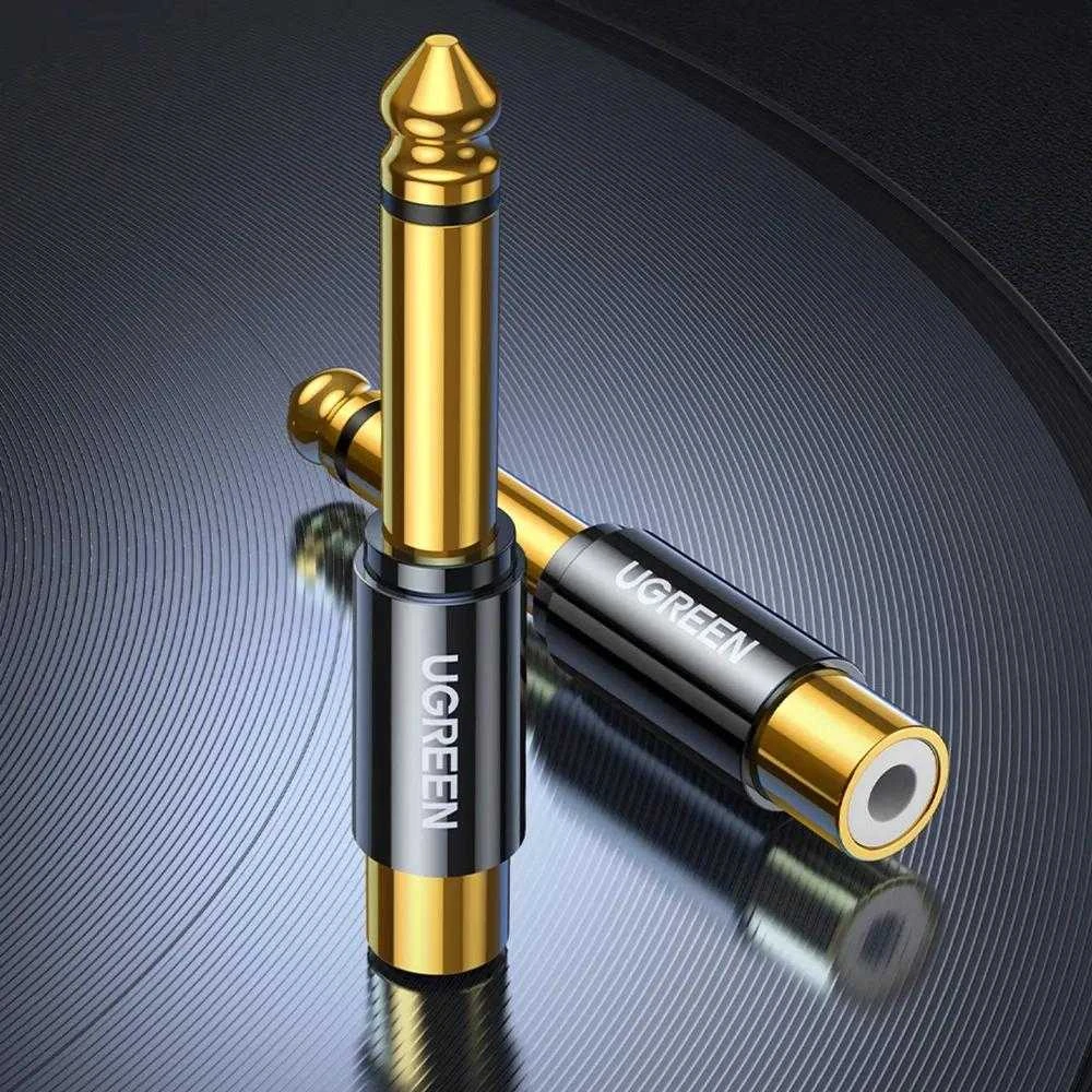 Adapteris 6.35mm kištukas - RCA lizdas AV169 UGREEN