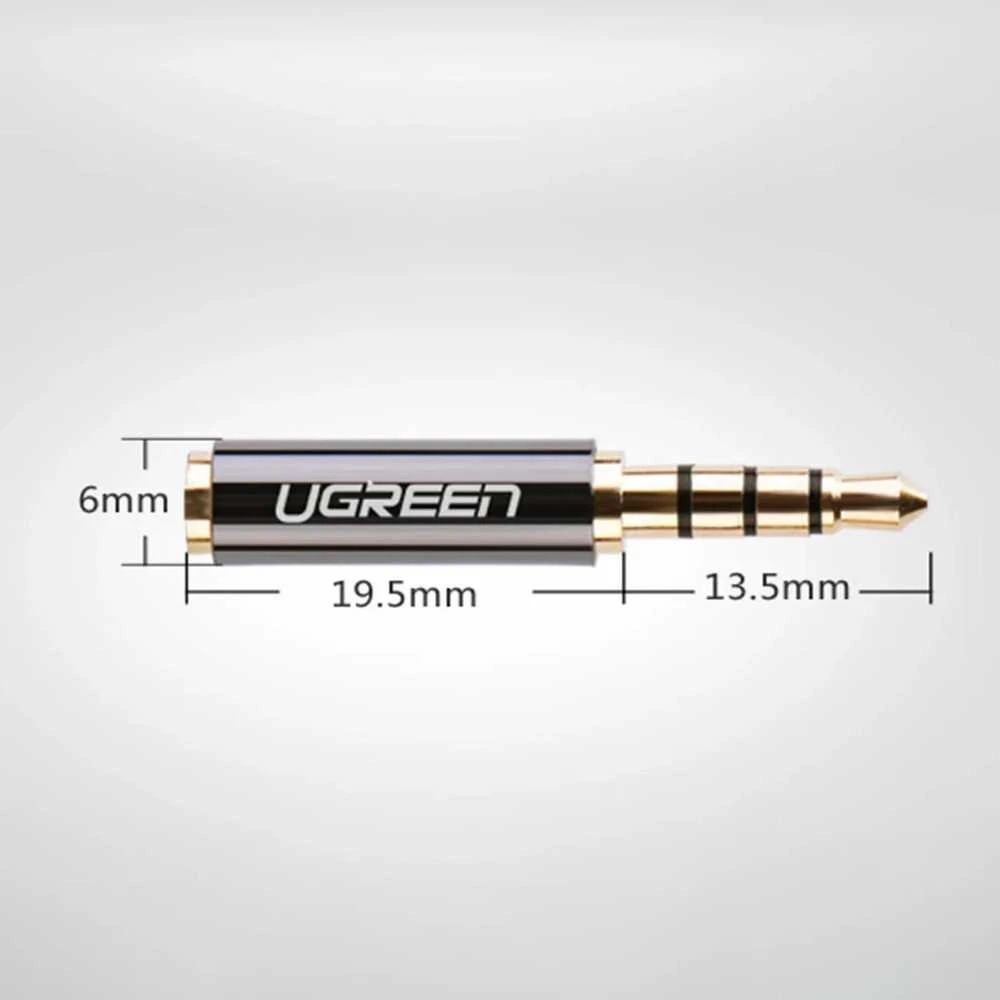 UGREEN 20502 2.5mm micro lizdo adapteris į 3.5 mm mini jack lizdo - Juodas