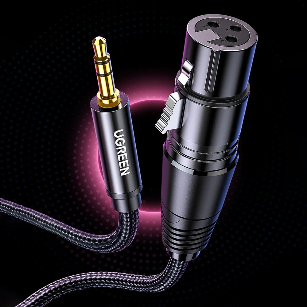 UGREEN AV182 XLR - 3.5mm AUX 1m