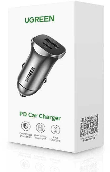 UGREEN automobilinis įkroviklis CD130 USB USB-C 24W