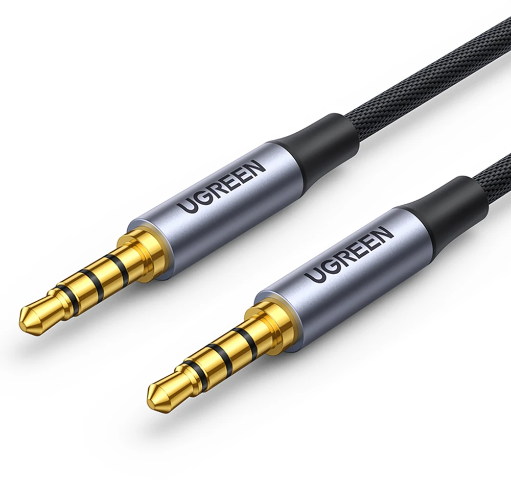 Ugreen AV183 20785 kabelis 3.5mm mini jack / 3.5mm mini jack 3m – pilkos spalvos