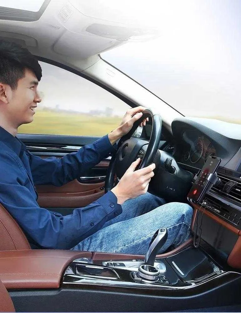 Automobilinis Bluetooth imtuvas UGREEN 70601B - pilkas