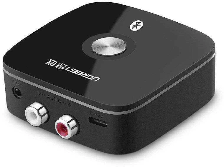 Ugreen Bluetooth 5.0 imtuvo adapteris 2x RCA 3.5mm lizdas aptX juodas