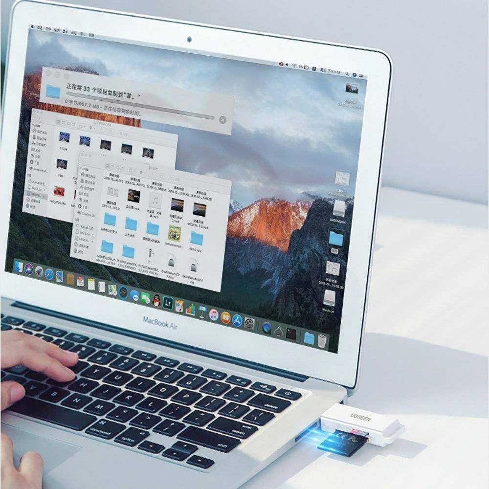 Atminties kortelė Kortelių skaitytuvas - Ugreen CM104 SD / TF USB 3.0 - Juodas