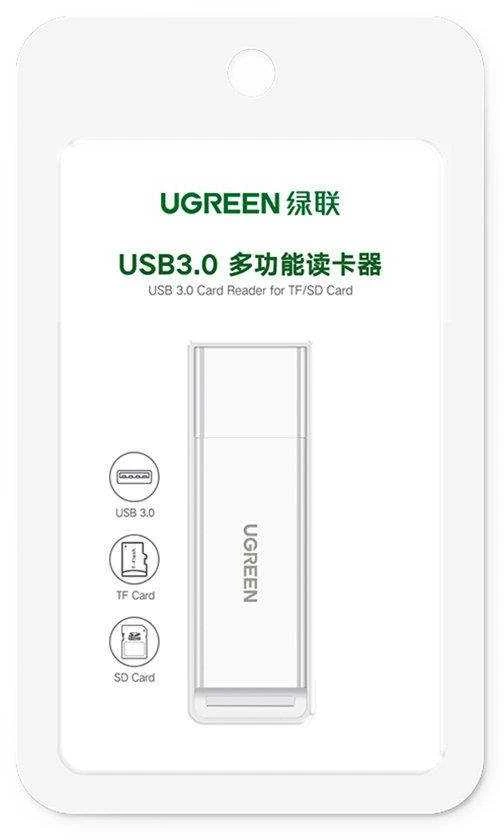 Atminties kortelė Kortelių skaitytuvas - Ugreen CM104 SD / TF USB 3.0 - Juodas
