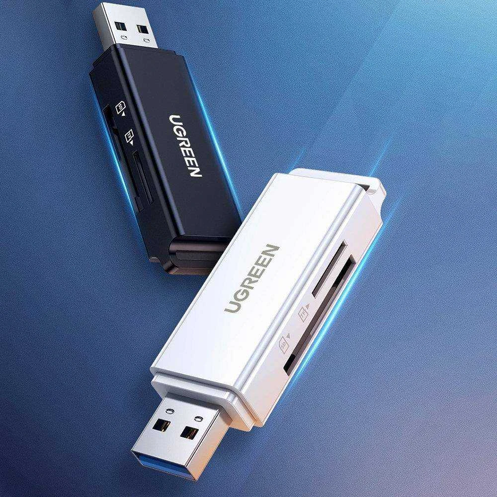 Atminties kortelė Kortelių skaitytuvas - Ugreen CM104 SD / TF USB 3.0 - Juodas