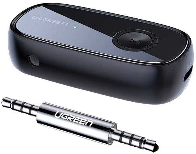 UGREEN CM279 Bluetooth 5.0 siųstuvas AUX aptX juodas