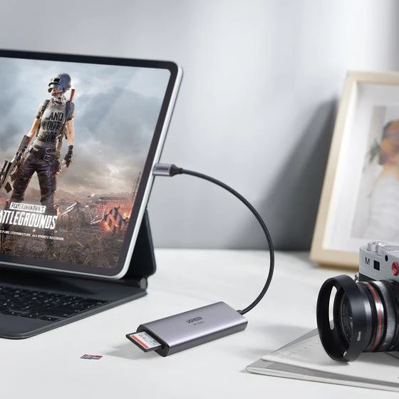 UGREEN CM511 5-in-1 adapteris šakotuvas USB-C – 3x USB3.0 HDMI TF/SD