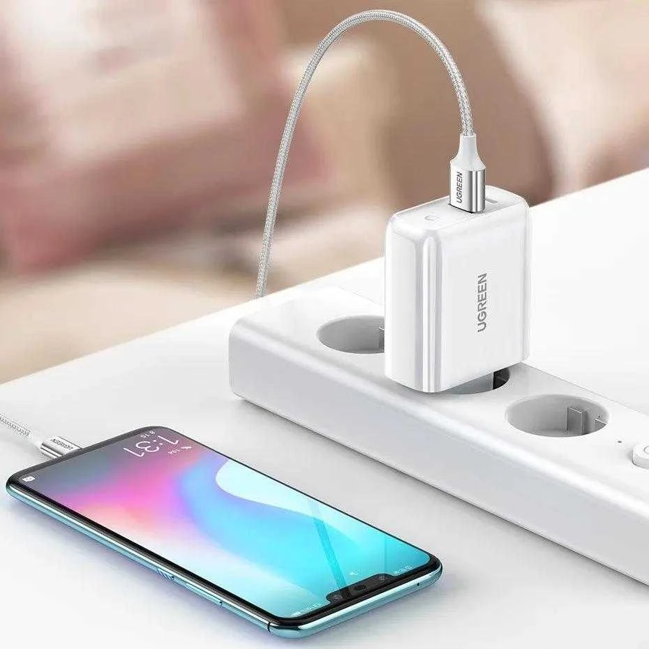 Įkroviklis Ugreen CD170 USB-C / USB-A 36W, baltas