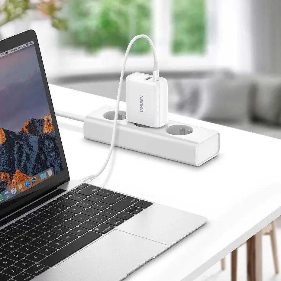Įkroviklis Ugreen CD170 USB-C / USB-A 36W, baltas