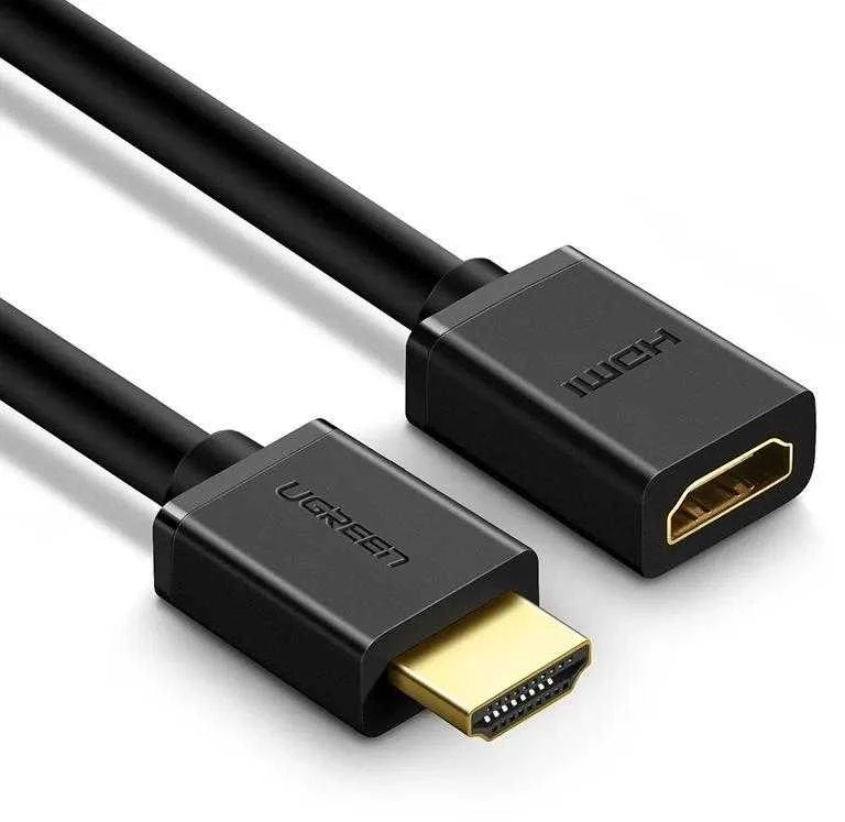 HDMI kištukas - HDMI lizdas kabelis UGREEN HD107 FullHD 3D 0.5m