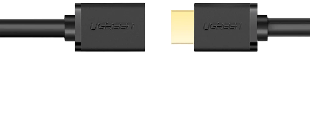 UGREEN HD107 HDMI kištukas į HDMI lizdą FullHD 3D 1m - Juodas
