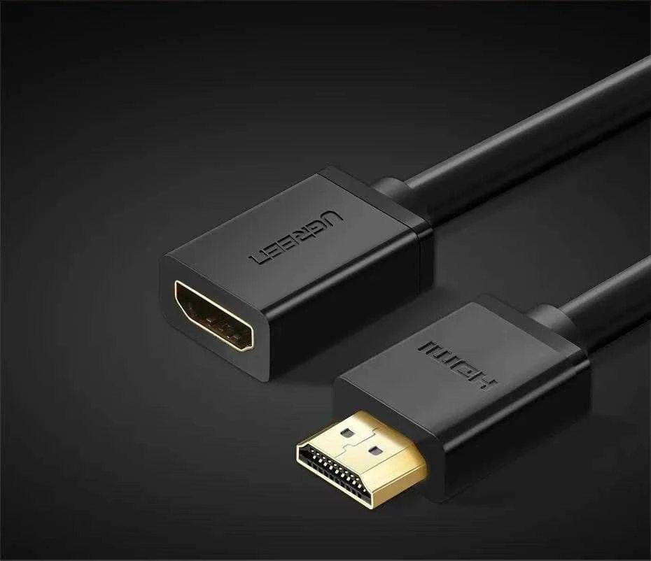HDMI kabelis HDMI valdymas UGREEN HD107, FullHD, 3D, 2m (juodas)
