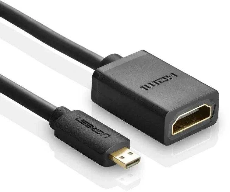 Adapteris UGREEN 20134 Micro HDMI į HDMI, 20cm (juodas)