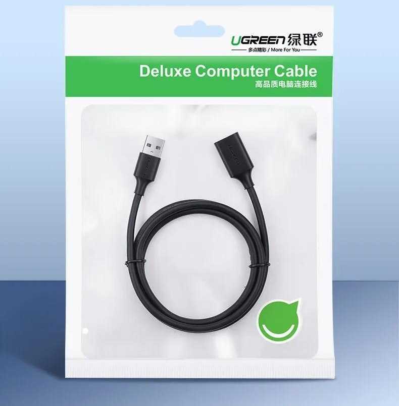 Prailgintas kabelis UGREEN USB 3.0 2m (juodas)