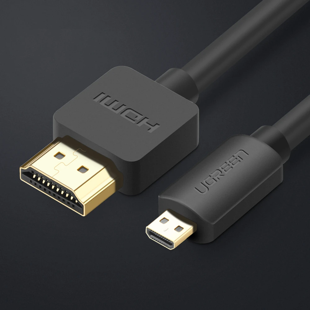 UGREEN HD127 Micro HDMI to HDMI Cable 3m juodas