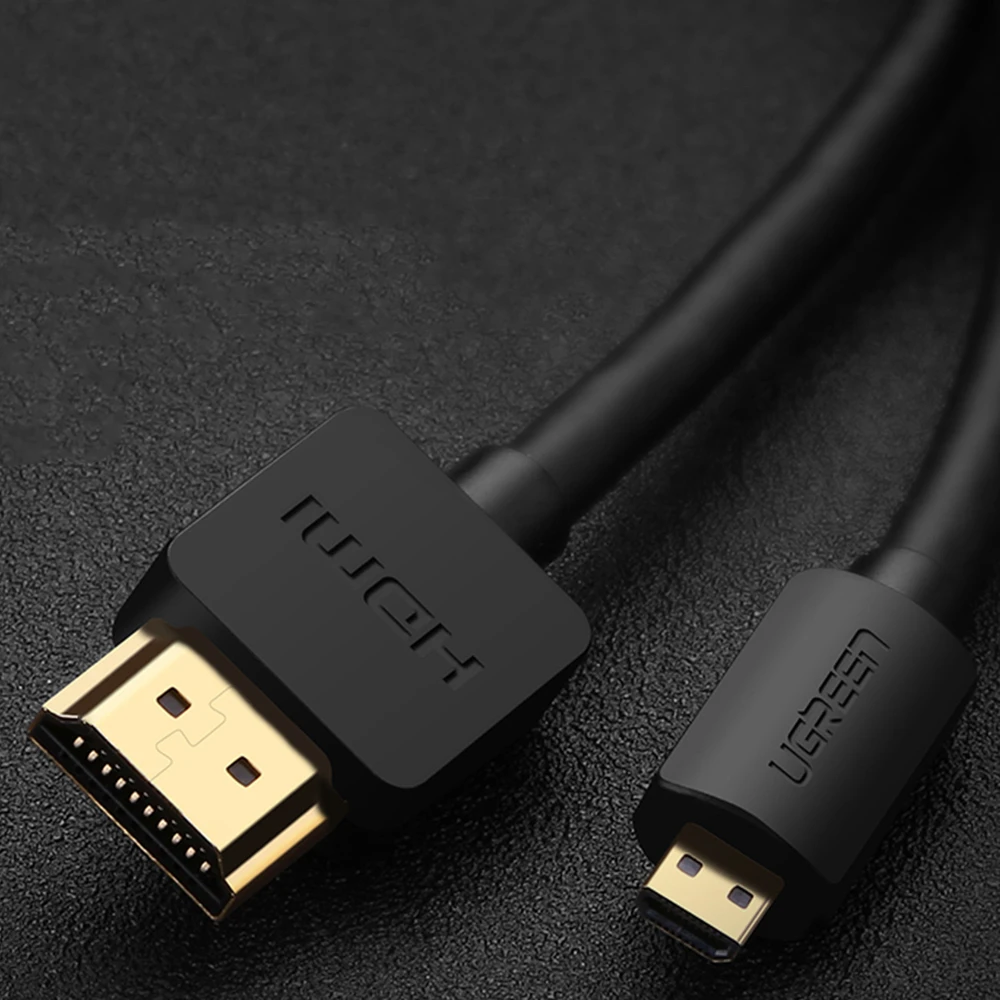 UGREEN HD127 Micro HDMI to HDMI Cable 3m juodas