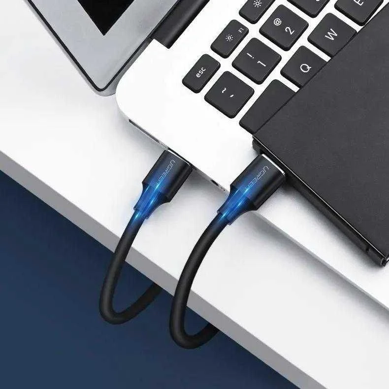 UGREEN USB 2.0 to USB 2.0 US102, M-M 0.5m (juodas