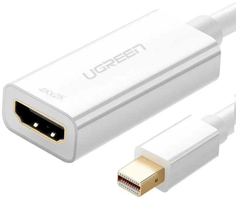 Ugreen MD112 10460 mini DisplayPort (vyriškas) / HDMI (moteriškas) FHD 1080p adapteris - baltas