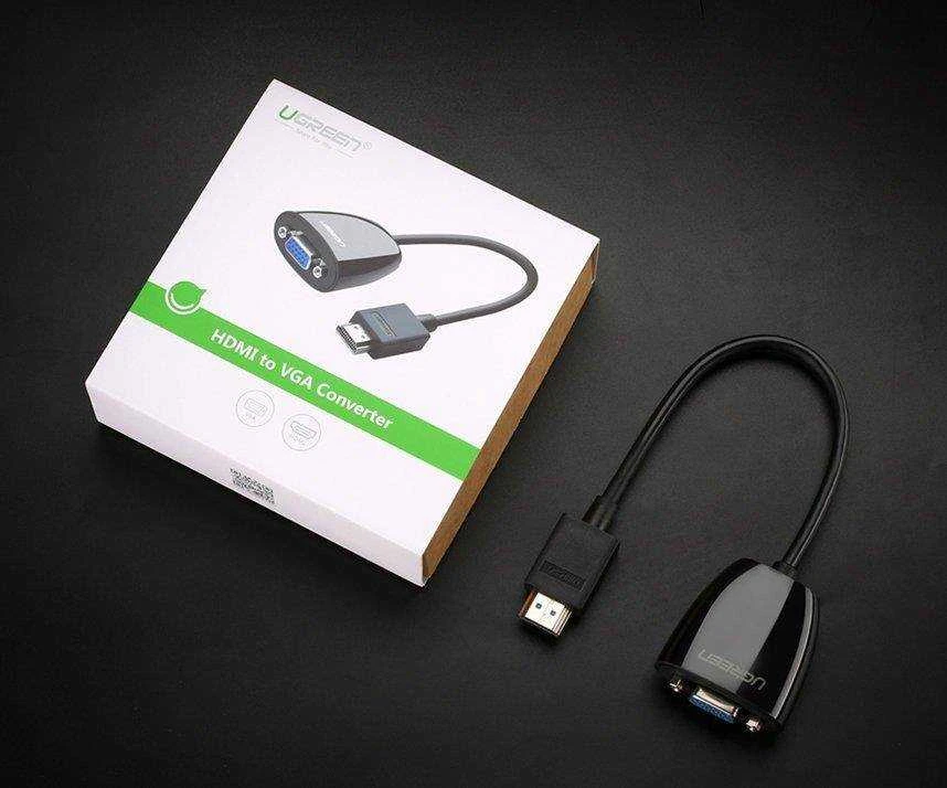 UGREEN MM105 HDMI - VGA Adapteris be garso juodas