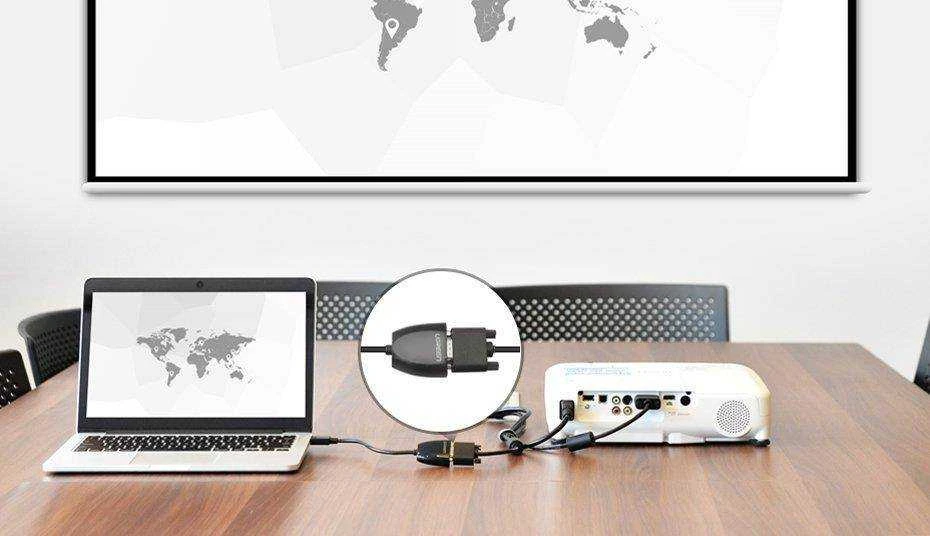 UGREEN MM105 HDMI - VGA Adapteris be garso juodas