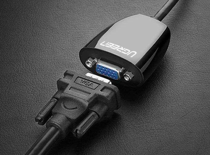 UGREEN MM105 HDMI - VGA Adapteris be garso juodas