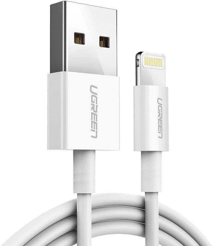 UGREEN nikeliuotas USB - Lightning laidas MFi 1m