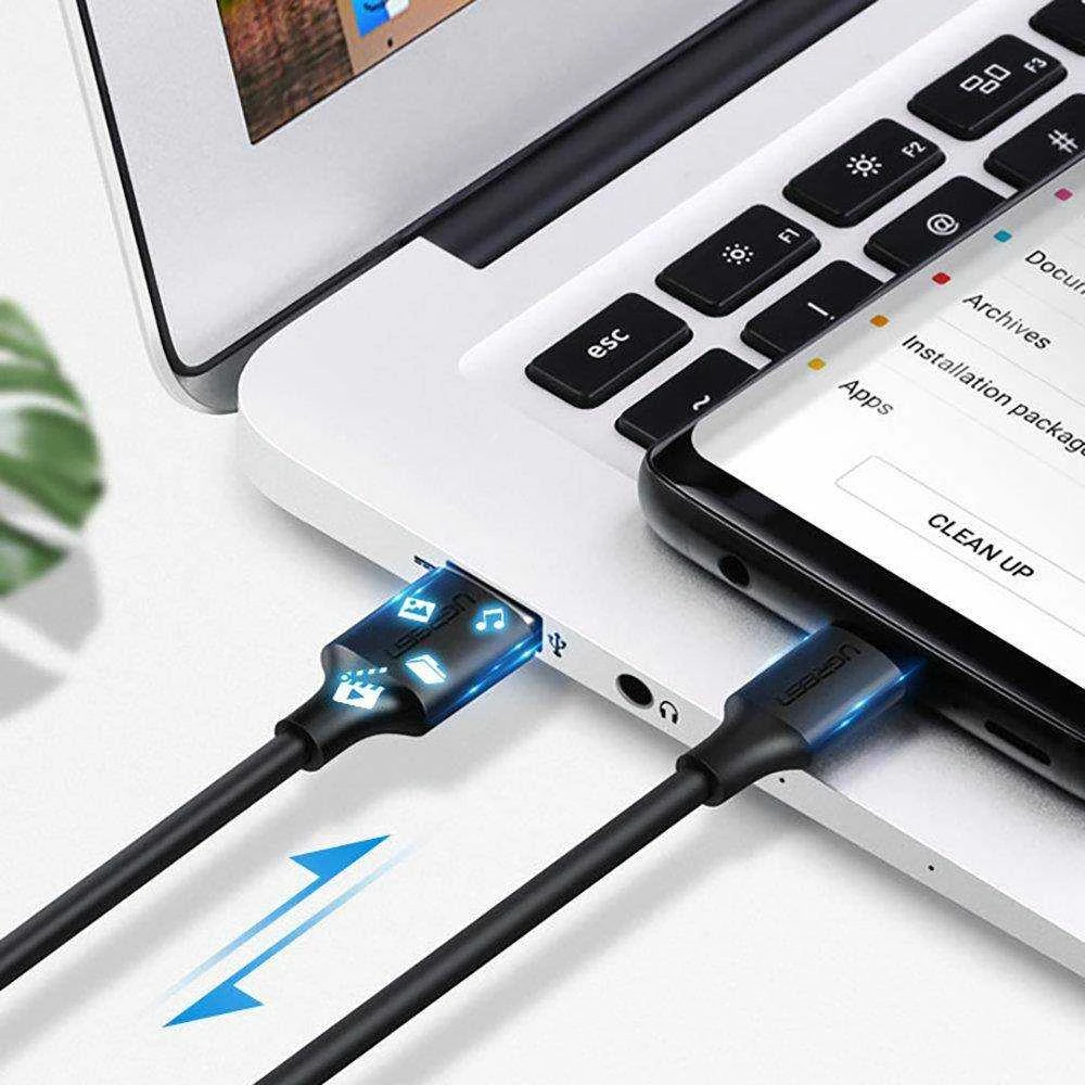 UGREEN nikelio USB-C laidas 0.25m