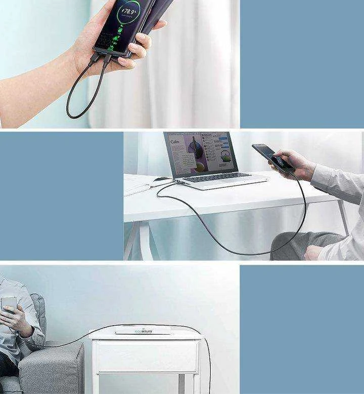 UGREEN nikelio USB-C kabelis 0.5m