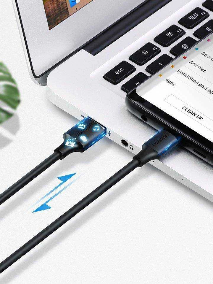 UGREEN nikelio USB-C kabelis 1.5m - Juodas